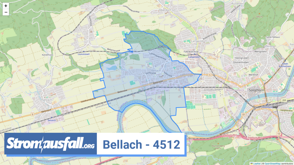 stromausfall ch ortschaft bellach 4512