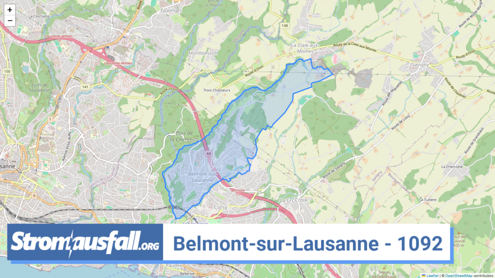 stromausfall ch ortschaft belmont sur lausanne 1092