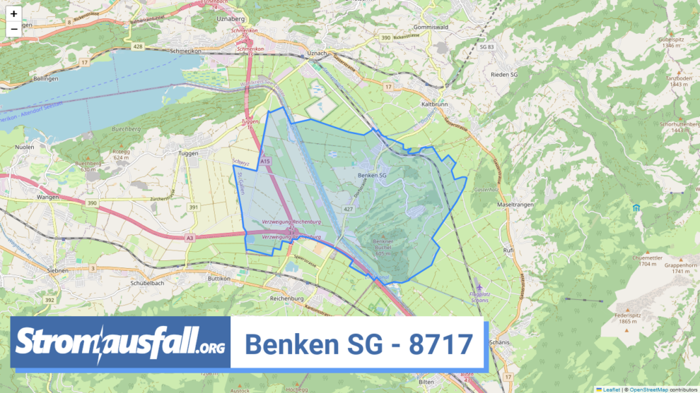 stromausfall ch ortschaft benken sg 8717