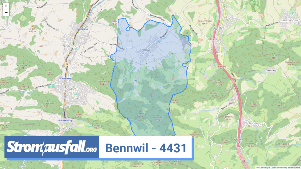 stromausfall ch ortschaft bennwil 4431