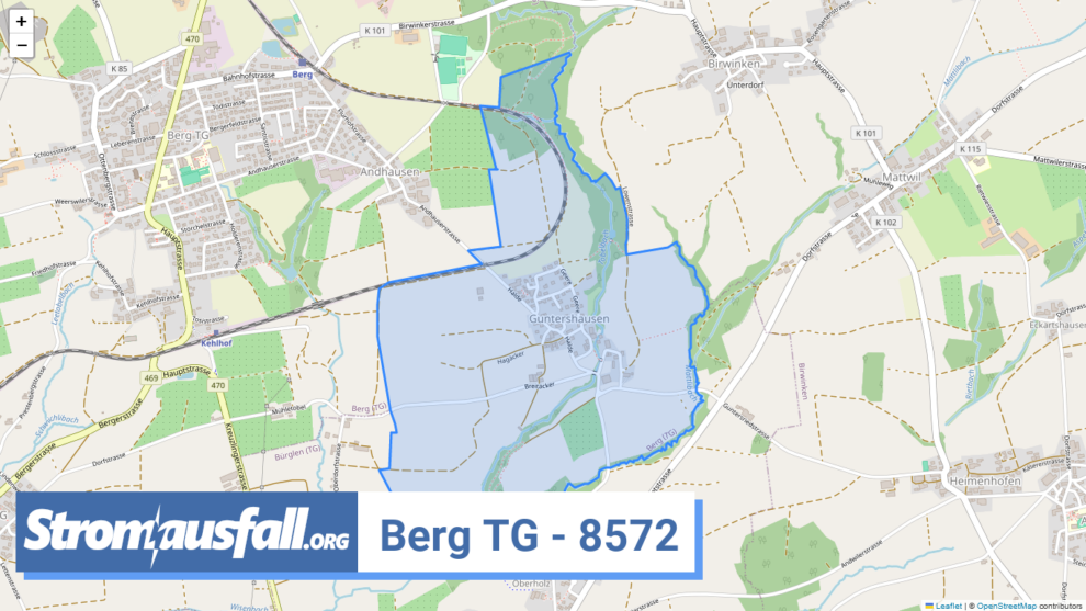 stromausfall ch ortschaft berg tg 8572