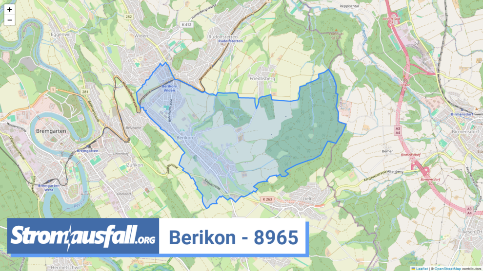 stromausfall ch ortschaft berikon 8965