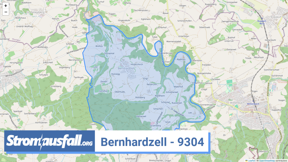 stromausfall ch ortschaft bernhardzell 9304