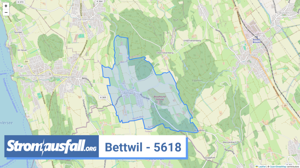 stromausfall ch ortschaft bettwil 5618