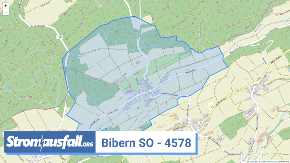 stromausfall ch ortschaft bibern so 4578