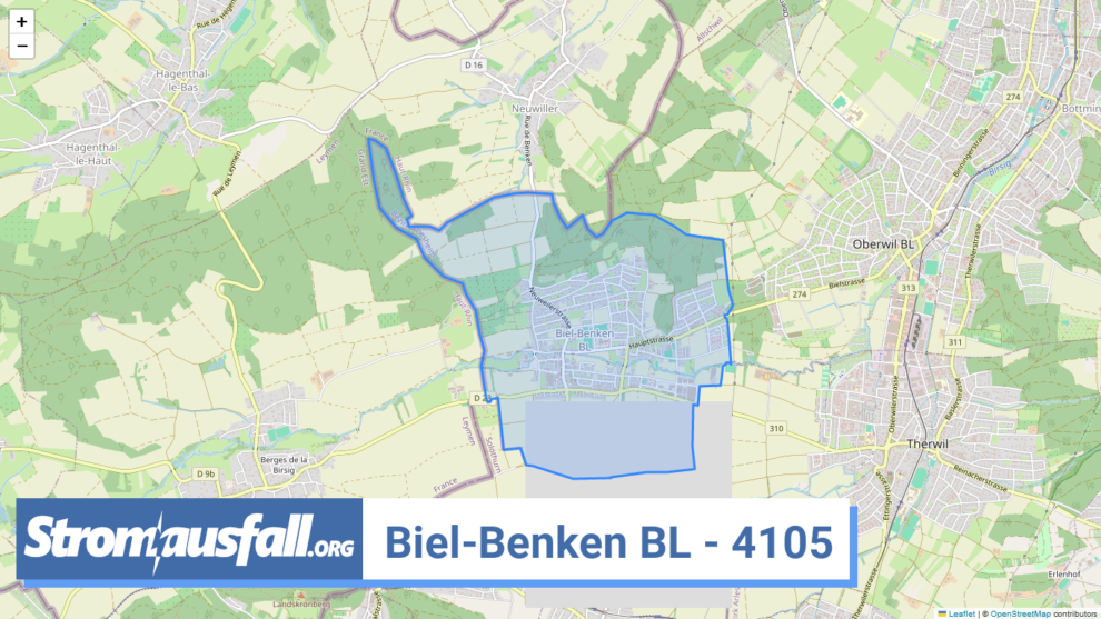 stromausfall ch ortschaft biel benken bl 4105