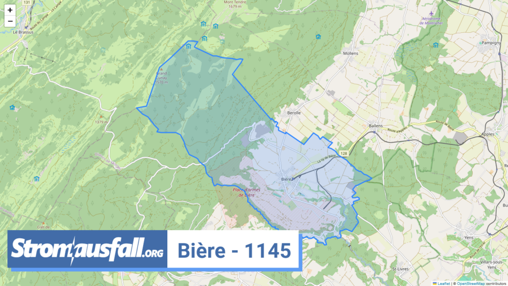 stromausfall ch ortschaft biere 1145