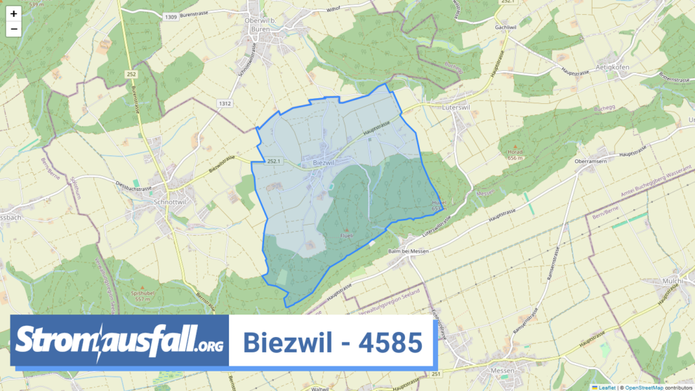 stromausfall ch ortschaft biezwil 4585