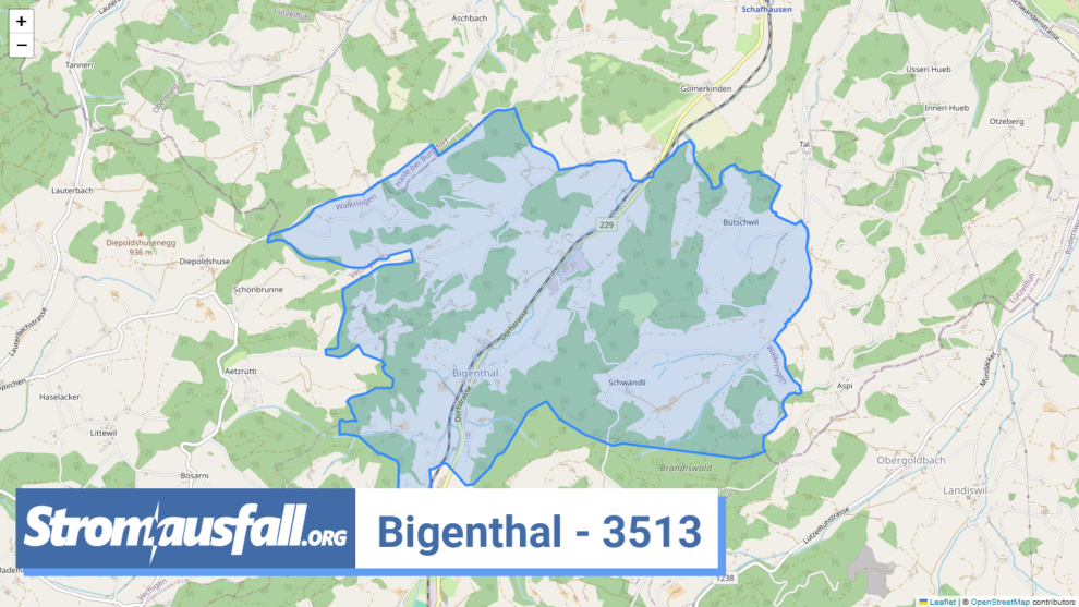 stromausfall ch ortschaft bigenthal 3513