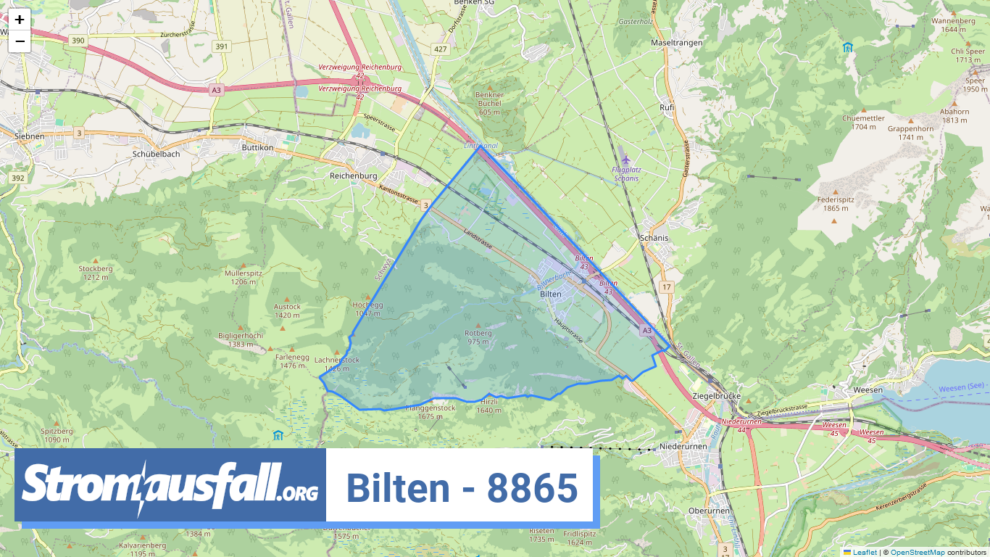 stromausfall ch ortschaft bilten 8865