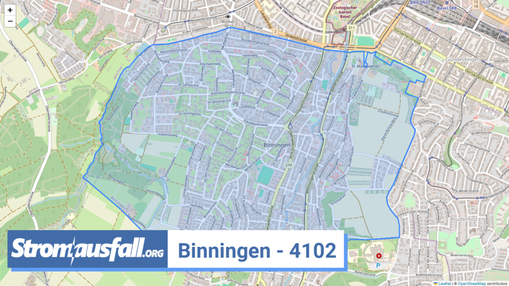 stromausfall ch ortschaft binningen 4102