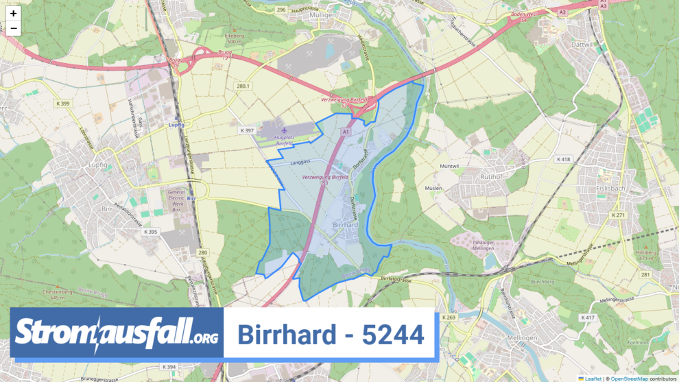 stromausfall ch ortschaft birrhard 5244