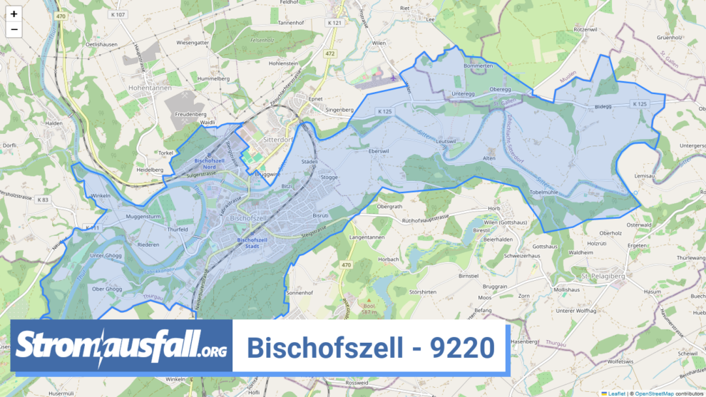 stromausfall ch ortschaft bischofszell 9220