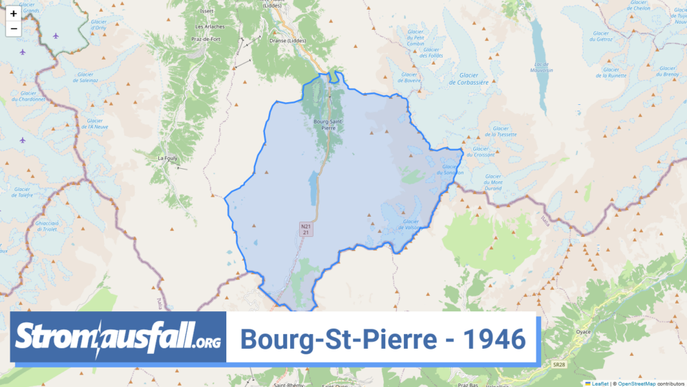 stromausfall ch ortschaft bourg st pierre 1946