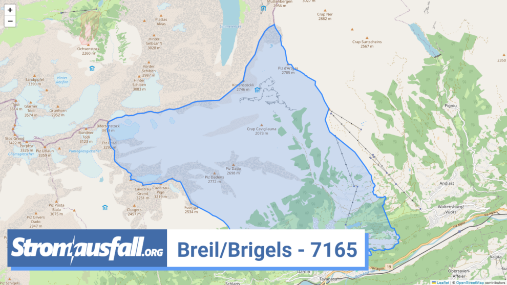 stromausfall ch ortschaft breil brigels 7165