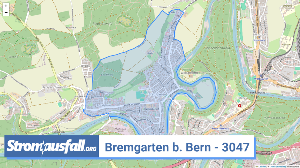 stromausfall ch ortschaft bremgarten b. bern 3047