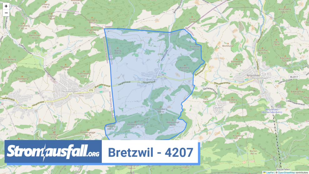 stromausfall ch ortschaft bretzwil 4207