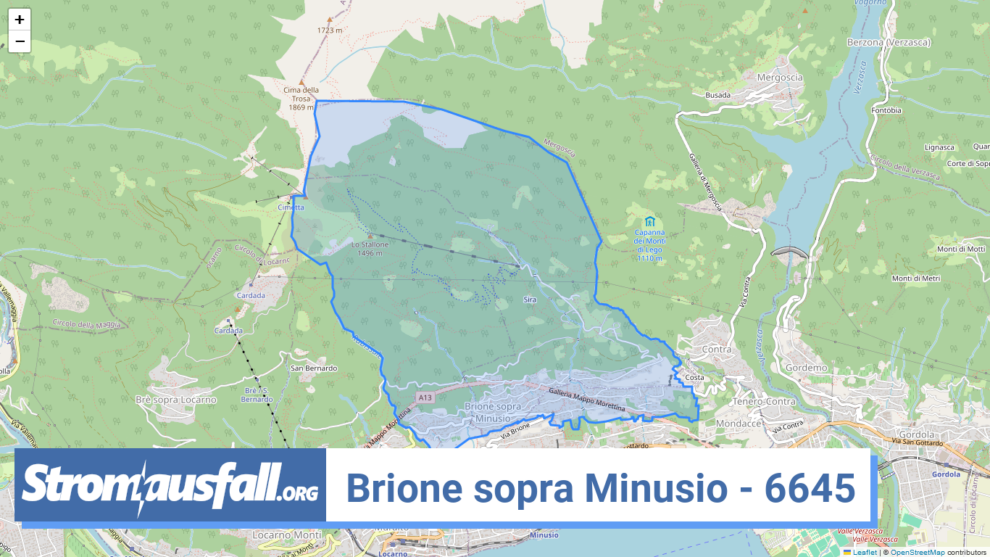 stromausfall ch ortschaft brione sopra minusio 6645