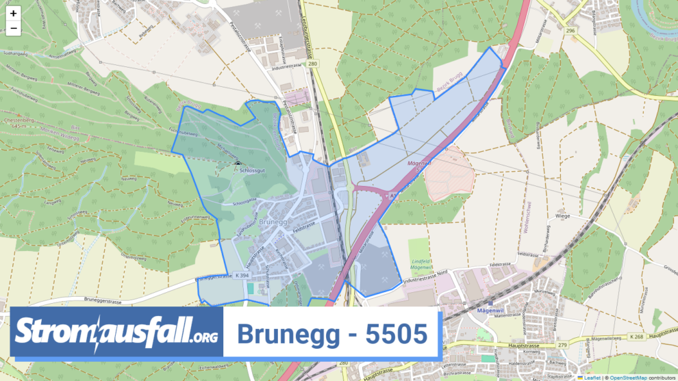 stromausfall ch ortschaft brunegg 5505