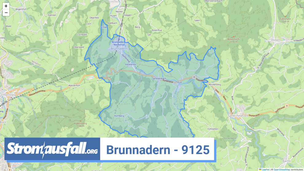 stromausfall ch ortschaft brunnadern 9125