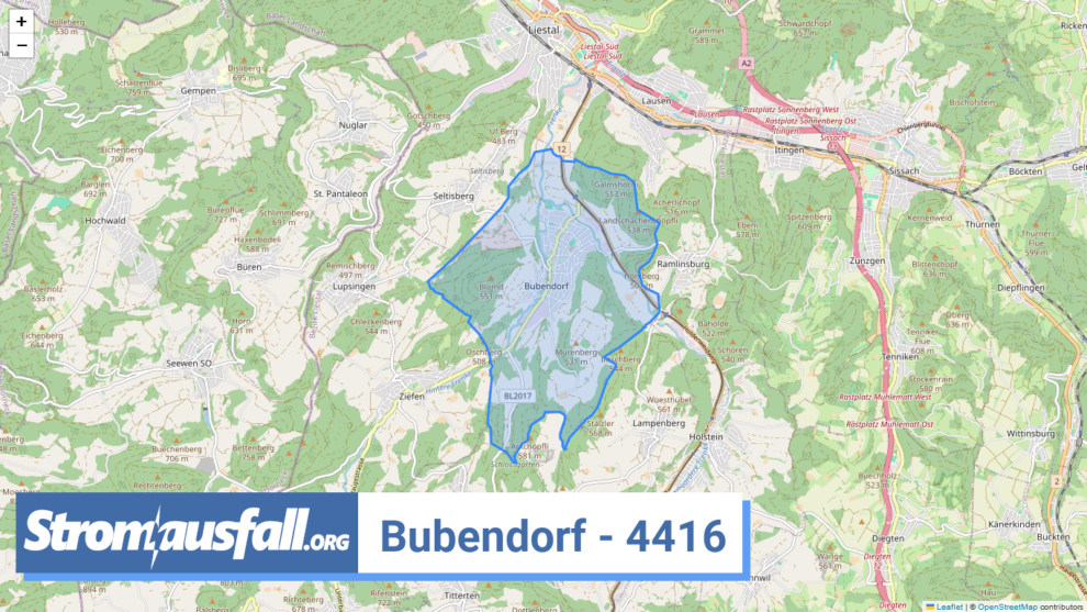 stromausfall ch ortschaft bubendorf 4416