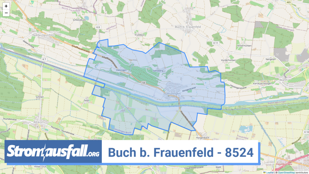 stromausfall ch ortschaft buch b. frauenfeld 8524