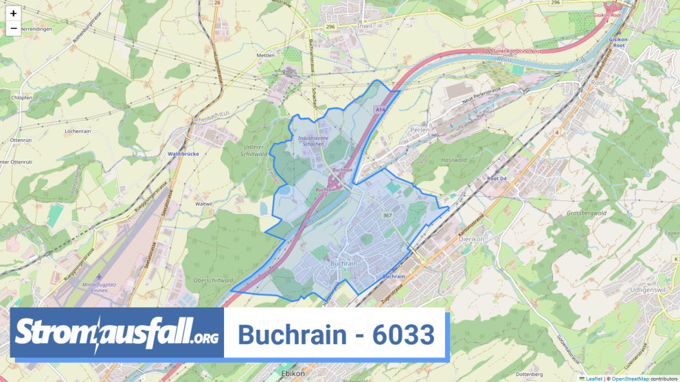 stromausfall ch ortschaft buchrain 6033