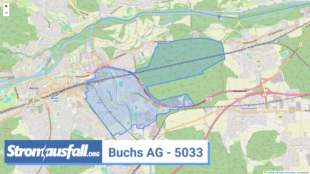 stromausfall ch ortschaft buchs ag 5033