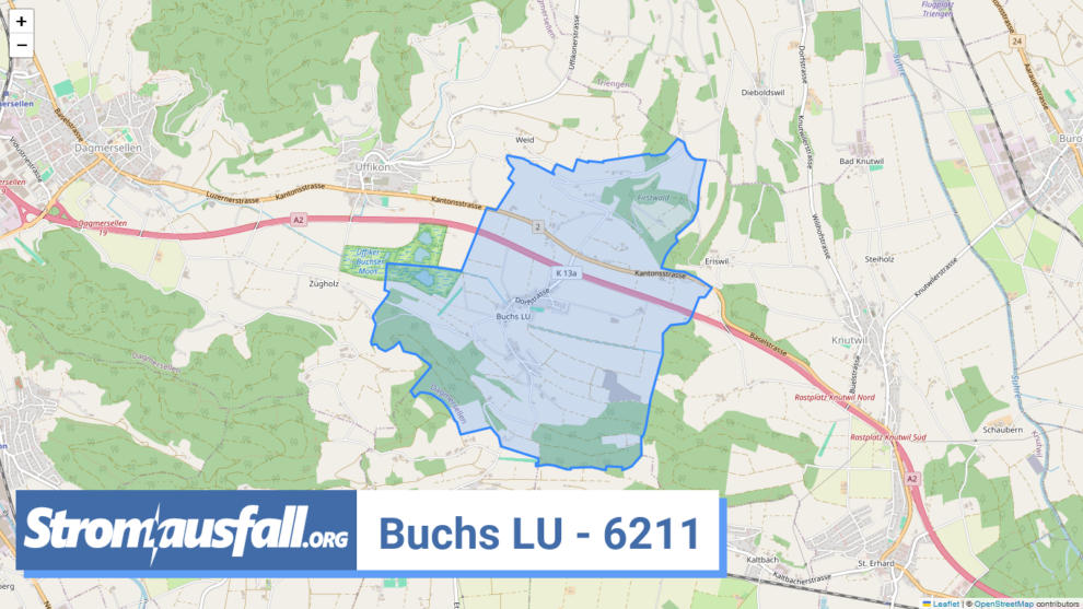 stromausfall ch ortschaft buchs lu 6211