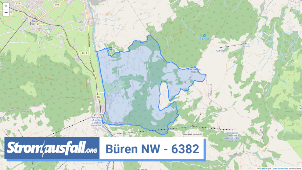 stromausfall ch ortschaft bueren nw 6382