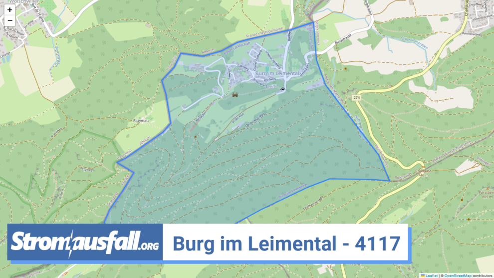 stromausfall ch ortschaft burg im leimental 4117