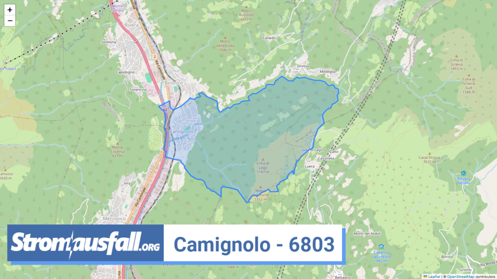 stromausfall ch ortschaft camignolo 6803