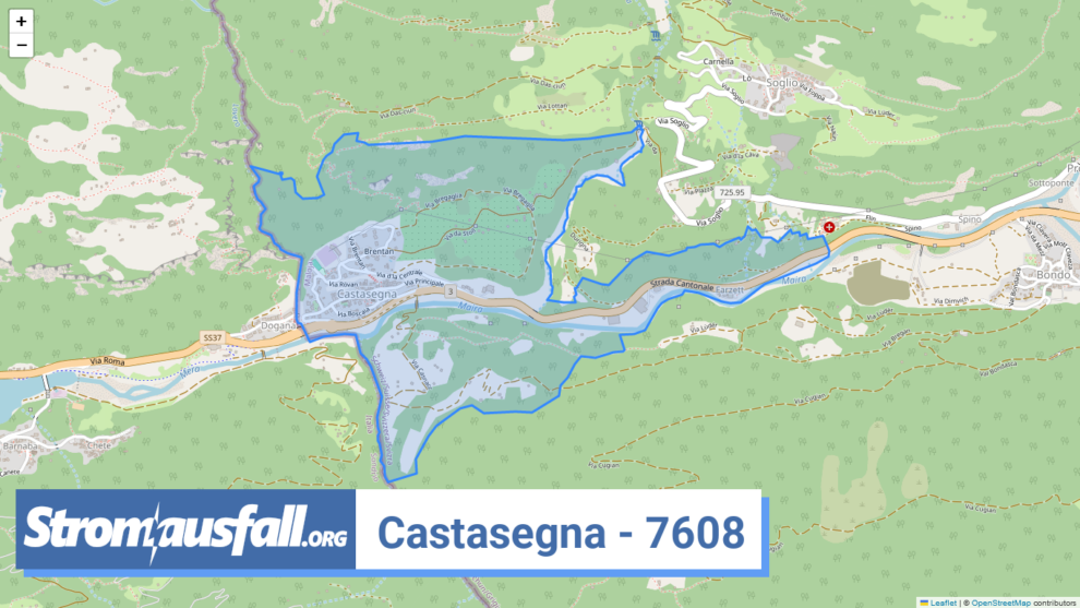 stromausfall ch ortschaft castasegna 7608