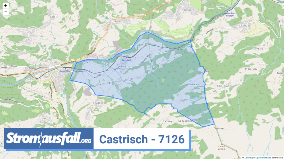 stromausfall ch ortschaft castrisch 7126