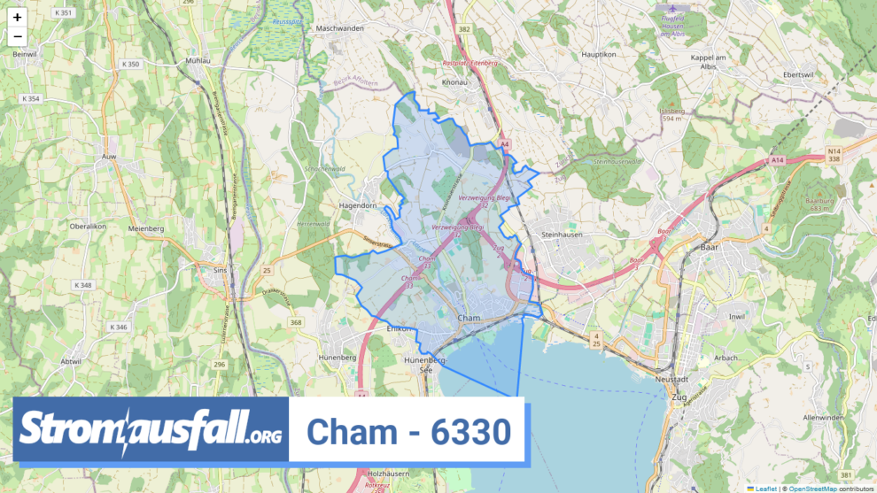 stromausfall ch ortschaft cham 6330