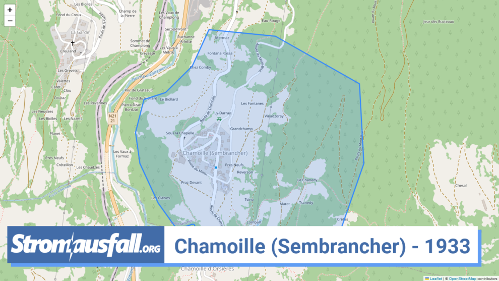 stromausfall ch ortschaft chamoille sembrancher 1933