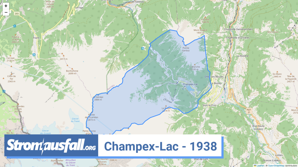 stromausfall ch ortschaft champex lac 1938