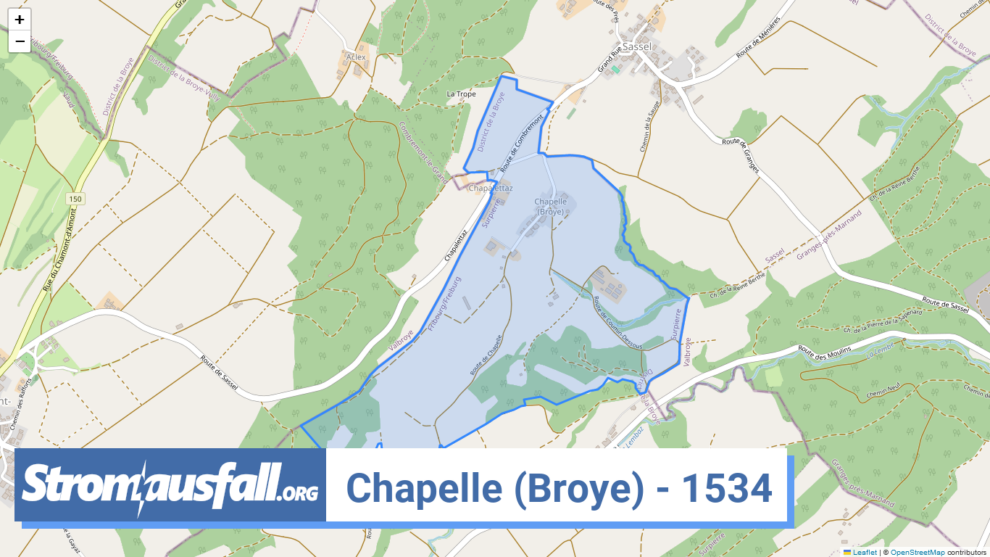 stromausfall ch ortschaft chapelle broye 1534