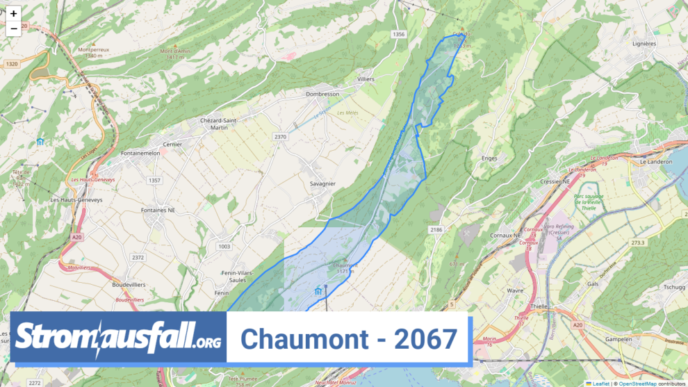 stromausfall ch ortschaft chaumont 2067