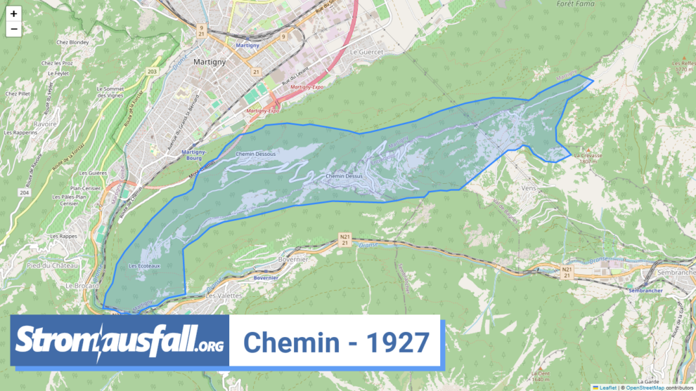 stromausfall ch ortschaft chemin 1927