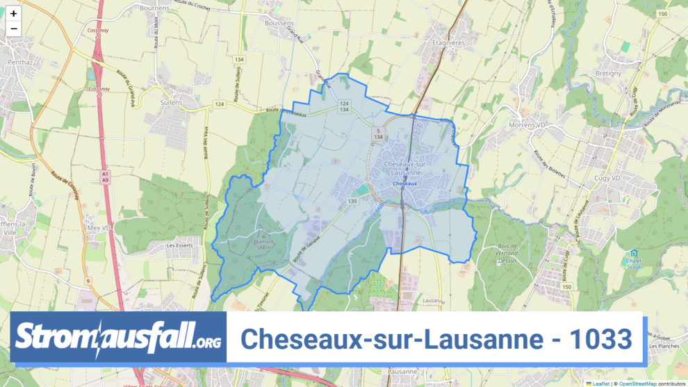 stromausfall ch ortschaft cheseaux sur lausanne 1033