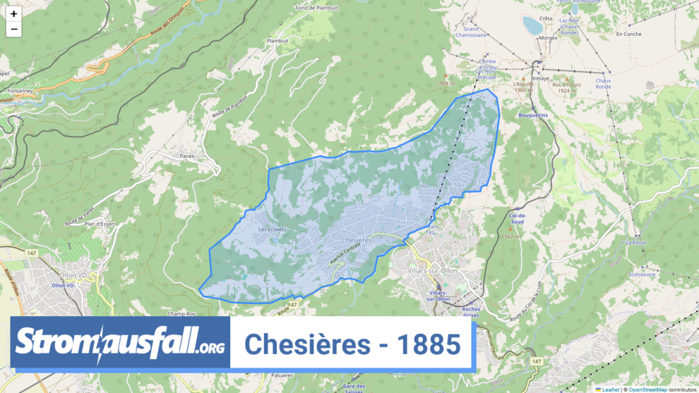 stromausfall ch ortschaft chesieres 1885