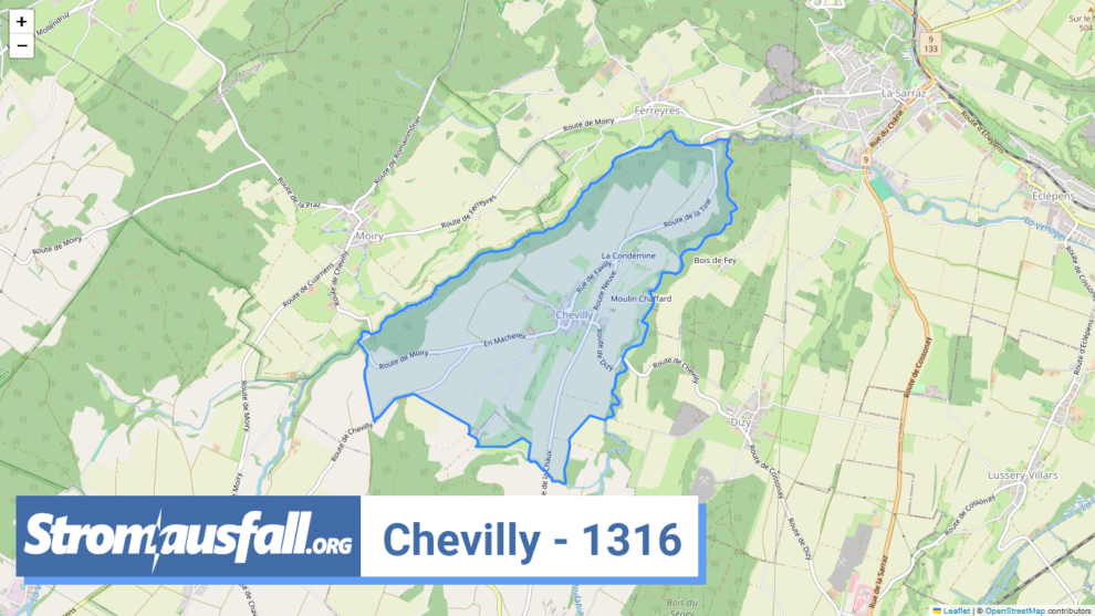 stromausfall ch ortschaft chevilly 1316