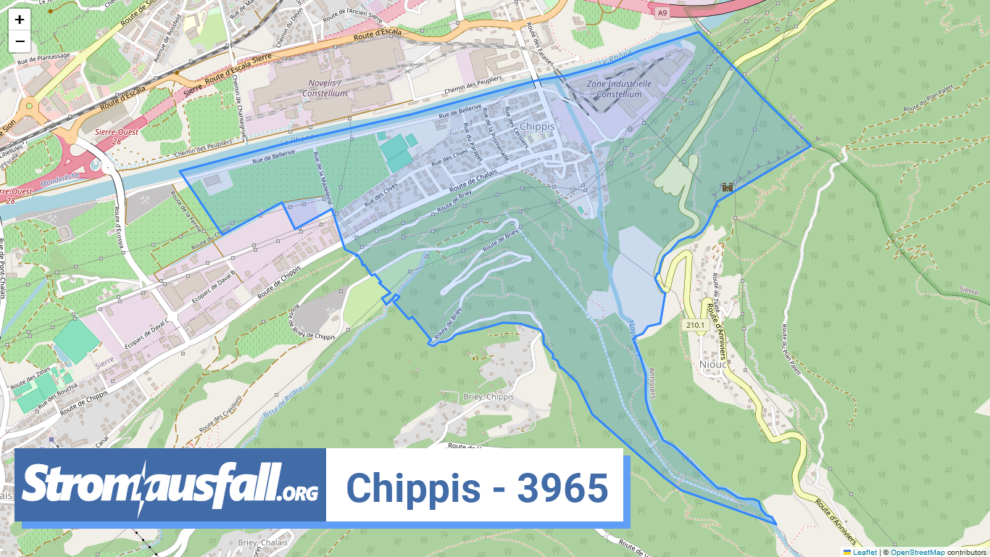 stromausfall ch ortschaft chippis 3965