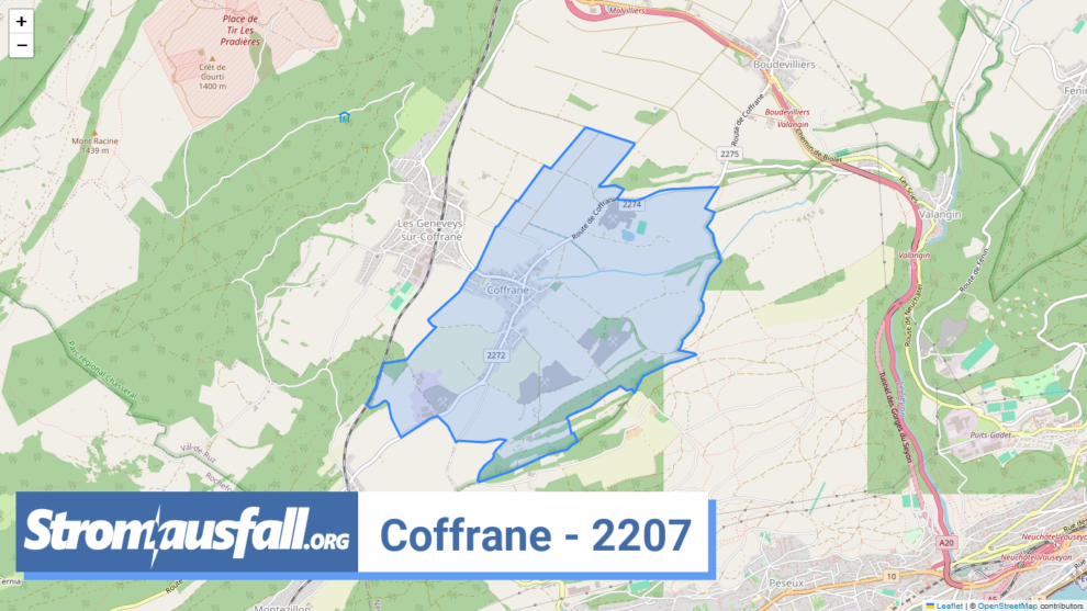 stromausfall ch ortschaft coffrane 2207