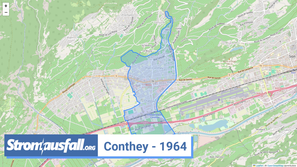 stromausfall ch ortschaft conthey 1964