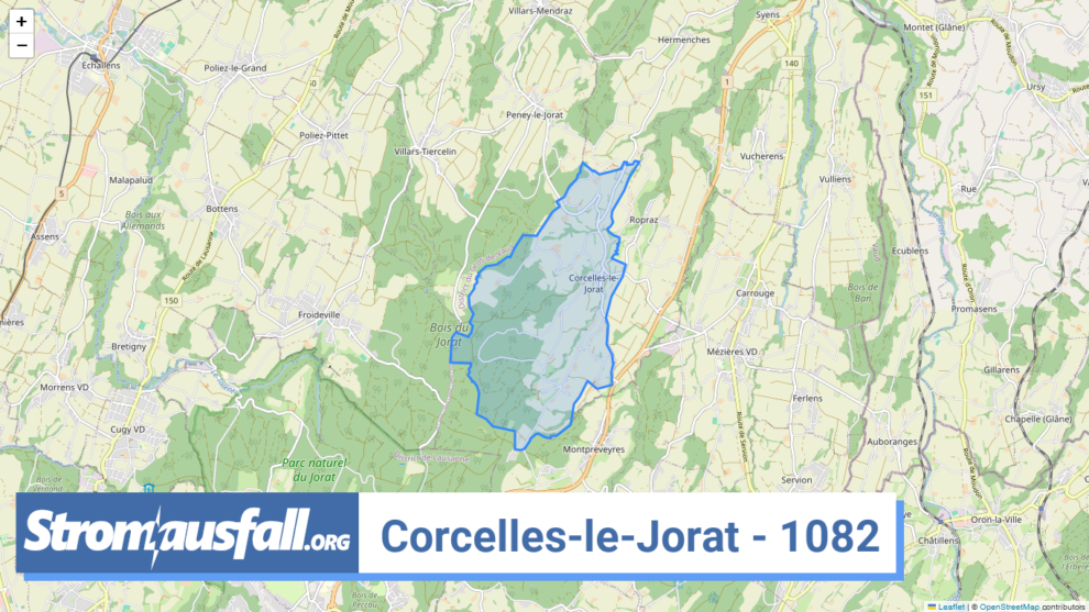 stromausfall ch ortschaft corcelles le jorat 1082