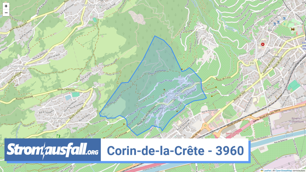 stromausfall ch ortschaft corin de la crete 3960