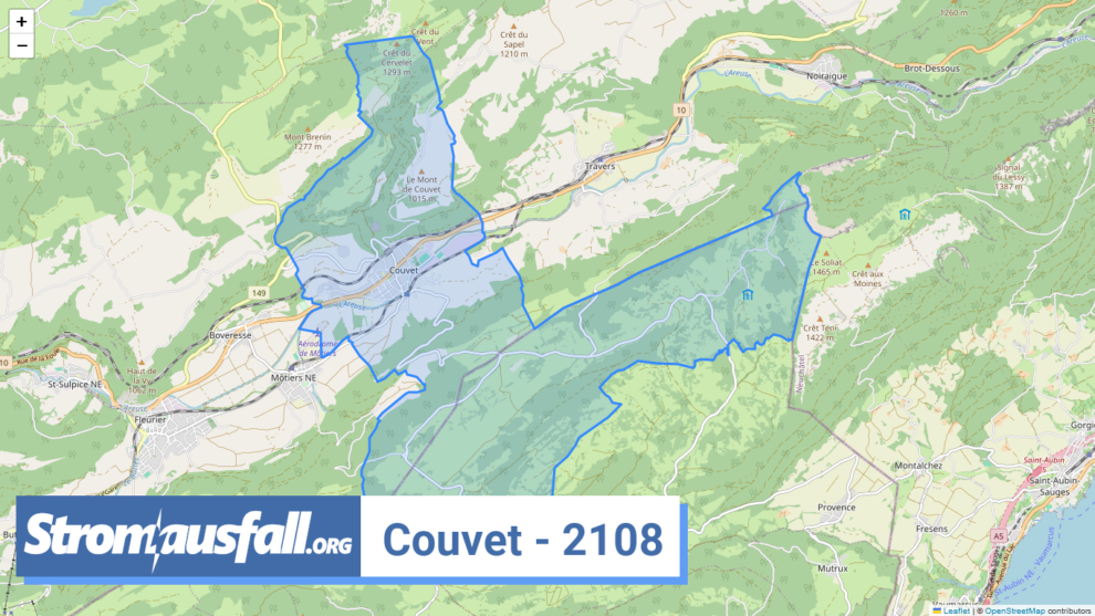 stromausfall ch ortschaft couvet 2108