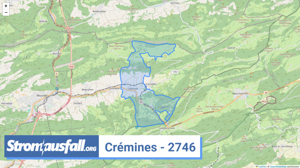 stromausfall ch ortschaft cremines 2746